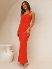 Inrosy robe demoiselle d'honneur satin trapèze bustier sans manches femme élégant doux invité mariage