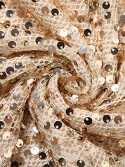 Inrosy longue robe sirene brillante paillette décolleté plongeant licou dos nu sans manches femme élégant de soirée