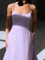 Inrosy mi-longue robe trapèze à volantée bustier à fines brides sans manches femme élégant doux de cocktail bal de promo
