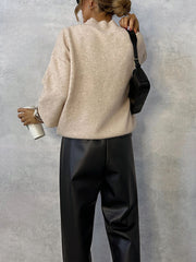 Inrosy pantalon carotte simili cuir poches taille élastique femme élégant mode décontracté