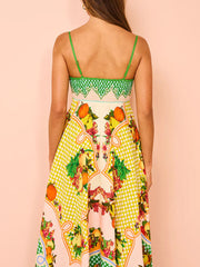 Inrosy robe longue en lin à fines brides sans manches femme casual élégant décontracté de plage