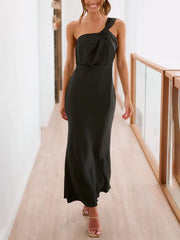 Inrosy longue robe terracotta demoiselle d'honneur satin bustier sans manches femme doux élégant invité mariage