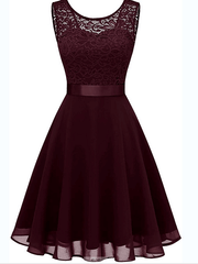 Inrosy mi-longue robe audrey hepburn 1950 trapèze dentelle fluide noeud papillon dos nu sans manches femme fete cocktail