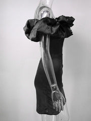 Inrosy mini robe moulante bustier col bateau sans manches femme casual doux élégant mode