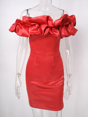 Inrosy mini robe moulante bustier col bateau sans manches femme casual doux élégant mode