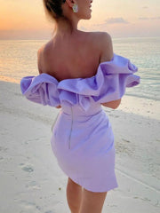 Inrosy mini robe moulante bustier col bateau sans manches femme casual doux élégant mode