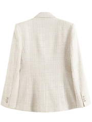 Inrosy blazer carreaux veste tartan femme double boutonnage poches manches longues femme élégant mode vêtements d'extérieur