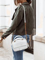 Inrosy court perfecto femme suedine daim boutonnage poches col revers manches longues femme mode décontracté veste