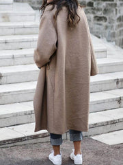 Inrosy longue manteau unicolore oversized mode femme hiver blouson