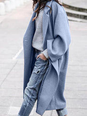 Inrosy longue manteau unicolore oversized mode femme hiver blouson