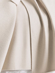 Inrosy longue manteau coton poches ceinture col revers manches longues femme casual ample oversized veste