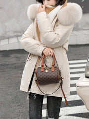 Inrosy mi-longue parka manteau intérieur fourrure poches à capuche manches longues femme casual ample décontracté hiver veste