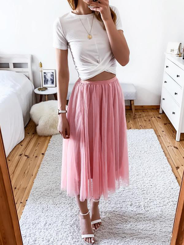 jupe rose tulle