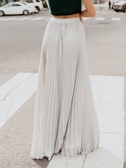 Inrosy jupe maxi longue plissé élégant femme robe