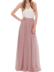 Inrosy jupe longue bouffante tutu tulle fluide élégant femme