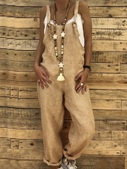 Inrosy salopette bretelle poches ample décontracté femme combinaison