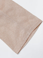 Inrosy robe longue brillante paillette élégant cérémonie mariage champagne