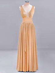 Inrosy robe demoiselles d'honneur longue fendu le côté v-cou bretelle femme élégant