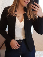 Inrosy blazer col revers slim grande taille décontracté mode femme veste