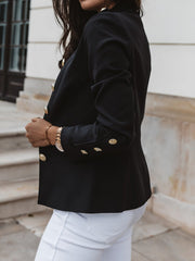 Inrosy blazer boutonnage col cheminée élégant femme veste officier