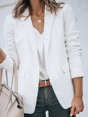 Inrosy blazer avec poches mode femme veste blanche