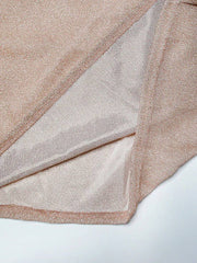 Inrosy robe longue brillante paillette v-cou manches longues élégant de soirée cérémonie