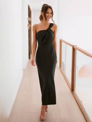 Inrosy robe demoiselle d'honneur satin trapèze bustier sans manches femme élégant doux invité mariage