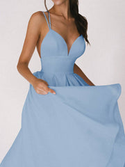 Inrosy mi-longue robe trapèze dos nu fines brides v-cou femme élégant de cocktail
