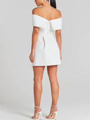 Inrosy robe patineuse moulante col bateau ceinture sans manches femme élégant décontracté de cocktail de fete