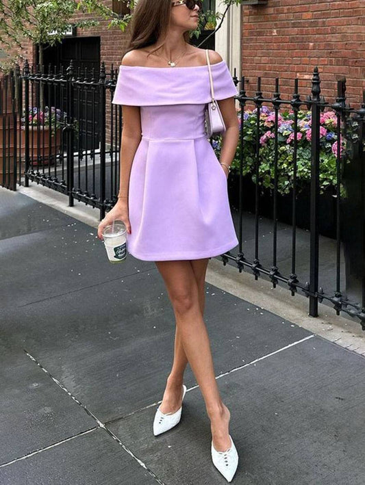Inrosy robe patineuse moulante col bateau ceinture sans manches femme élégant décontracté de cocktail de fete