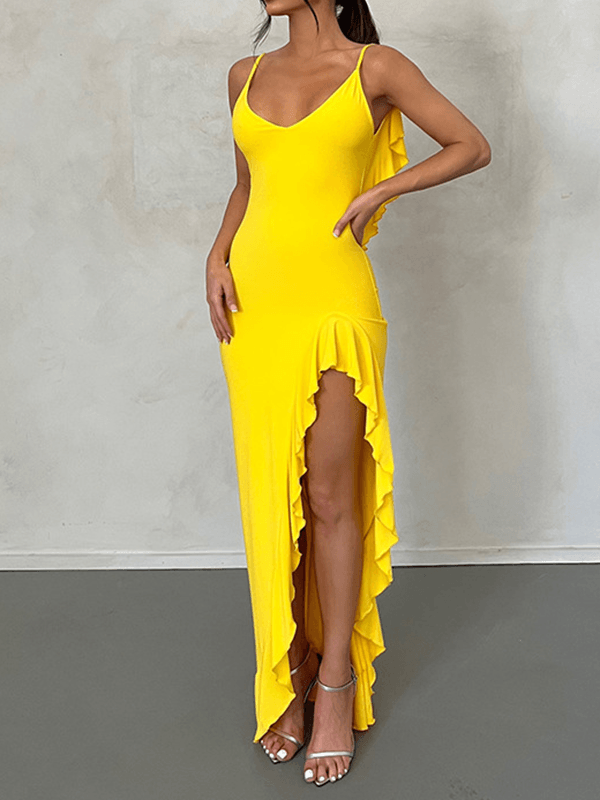 Robe longue décolleté online dos