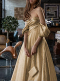 Inrosy robe longue unicolore bustier élégant mode femme de soirée pour mariage