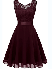 Inrosy mi-longue robe audrey hepburn 1950 trapèze dentelle fluide noeud papillon dos nu sans manches femme fete cocktail