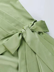 Inrosy robe de grossesse moulante satin fendu fluide ceinture une épaule femme élégant de cocktail enceinte