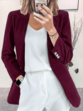 Inrosy blazer velours cotelé manches longues femme style tailleur élégant mode veste