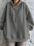 Inrosy sweatshirt à capuche manches longues femme sport mode oversized décontracté huats