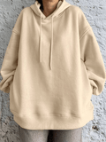 Inrosy sweatshirt à capuche manches longues femme sport mode oversized décontracté huats
