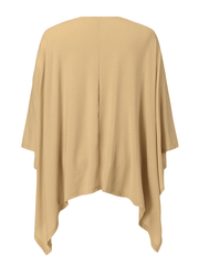 Inrosy cardigans en côtelé pull manche chauve souris irrégulière manches 3/4 femme casual mode ample décontracté blouse
