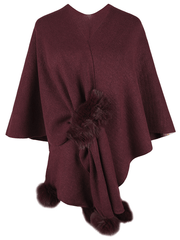 Inrosy cardigans poncho cape hiver irrégulière v-cou manches au coude femme élégant mode ample oversized décontracté