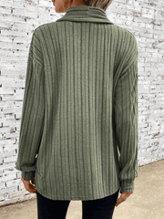 Inrosy gilet foulard irrégulière manches longues couleur unie femme élégant mode ample décontracté automne hiver cardigans
