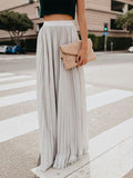 Inrosy jupe maxi longue plissé élégant femme robe