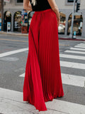Inrosy jupe maxi longue plissé élégant femme robe