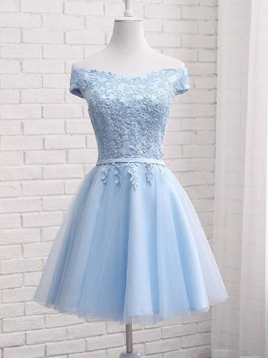 Inrosy robe courte trapèze tutu en tulle col bateau manches courtes élégant de cocktail