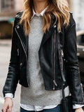 Inrosy perfecto veste en simili cuir mode femme jacket noirde