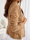 Inrosy perfecto veste en suedine fermeture éclair mode femme jacket